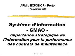 APMI / EXPONOR - Porto 17 novembre 2006