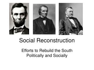 Social Reconstruction