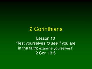 2 Corinthians