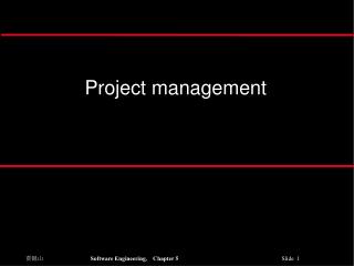 Project management