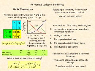 10. Genetic variation and fitness