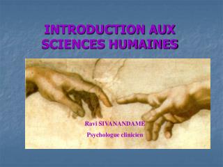 INTRODUCTION AUX SCIENCES HUMAINES