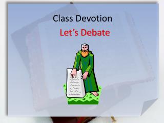 Class Devotion