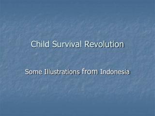 Child Survival Revolution