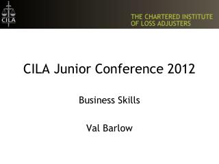 CILA Junior Conference 2012