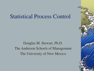 Statistical Process Control