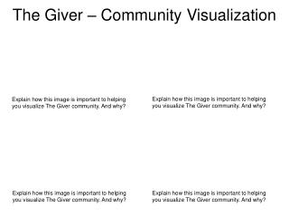 The Giver – Community Visualization