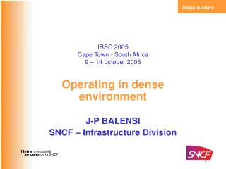 IRSC 2005 Cape Town - South Africa 9 – 14 october 2005
