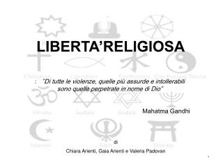 LIBERTA’RELIGIOSA