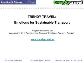 TRENDY TRAVEL: Emotions for Sustainable Transport