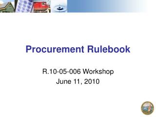 Procurement Rulebook