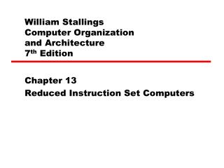 William Stallings Computer Organization and Architecture 7 th Edition