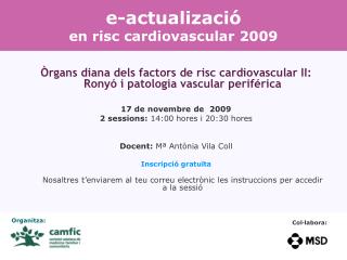 e-actualizació en risc cardiovascular 2009