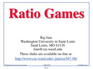 Ratio Games