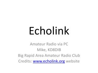 Echolink