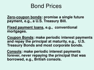 Bond Prices