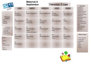 Maternal A Septiembre