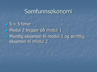 Samfunnsøkonomi