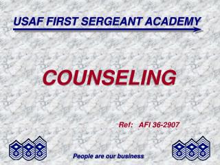 USAF FIRST SERGEANT ACADEMY