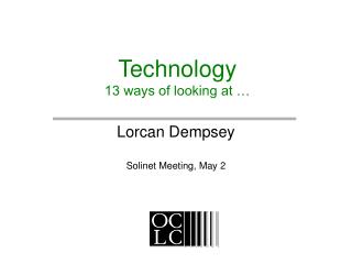 Technology 13 ways of looking at …