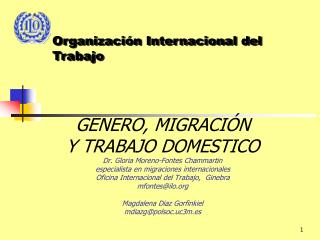 Organización Internacional del Trabajo