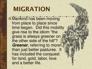 MIGRATION