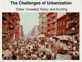 The Challenges of Urbanization