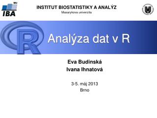 Analýza dat v R