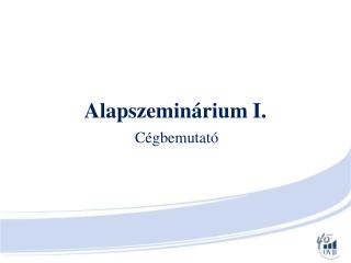 Alapszeminárium I.