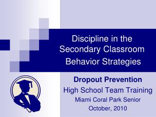 Discipline in the Secondary Classroom Behavior Strategies