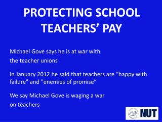 PROTECTING SCHOOL TEACHERS’ PAY