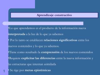 Aprendizaje constructivo