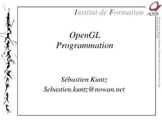 OpenGL Programmation