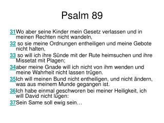 Psalm 89