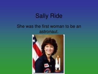 Sally Ride