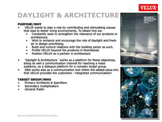 DAYLIGHT &amp; ARCHITECTURE
