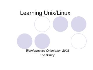 Learning Unix/Linux