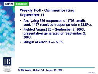 Weekly Poll - Commemorating September 11