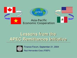 Lessons from the APEC Remittances Initiative