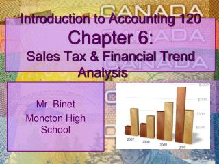 Introduction to Accounting 120 Chapter 6: Sales Tax &amp; Financial Trend Analysis