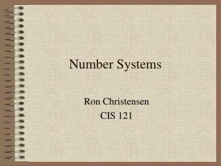 Number Systems