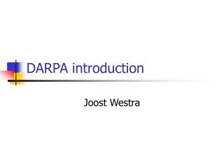 DARPA introduction