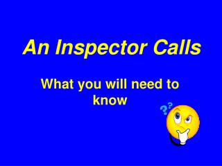 An Inspector Calls