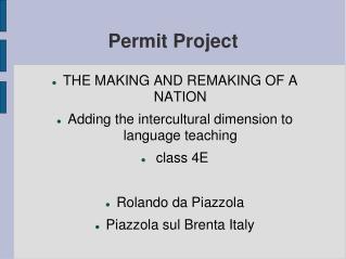 Permit Project