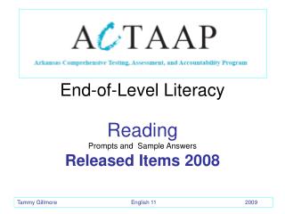 End-of-Level Literacy