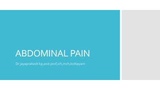 ABDOMINAL PAIN