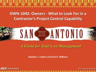 OWN-1042: Owners - What to Look For in a Contractor’s Project Control Capability