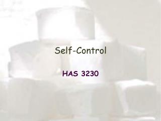 Self-Control