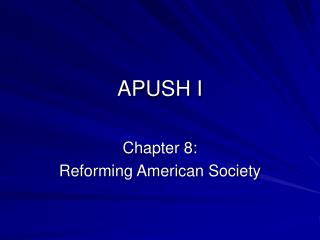 APUSH I