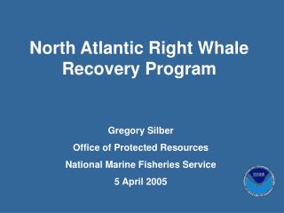 North Atlantic Right Whale Recovery Program